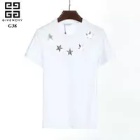 givenchy t-shirt en short sleeves etoiles imprimees white